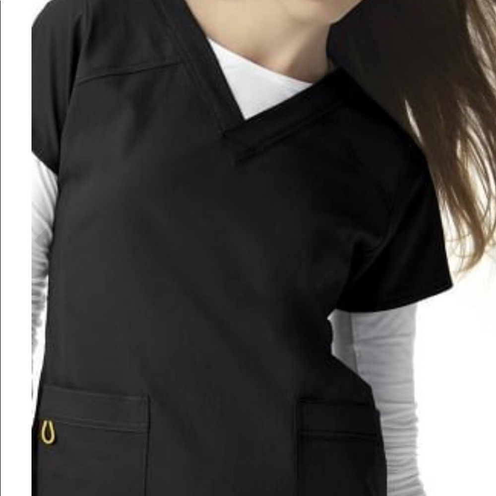 Wonderwink Fourstretch Scrub SET, size small,black